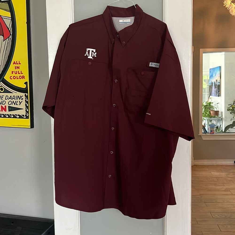 Columbia button shirt Texas A&M